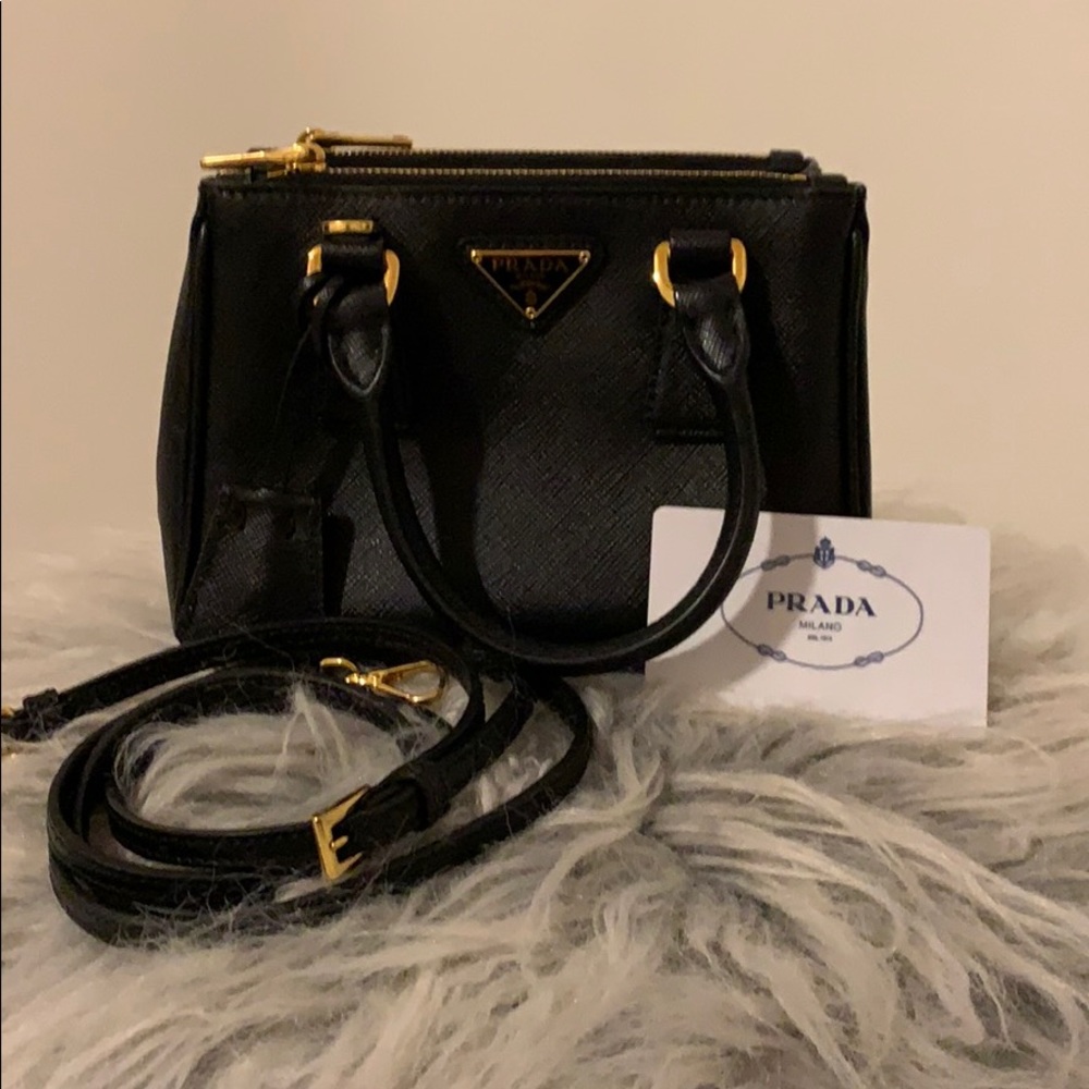 Prada Galleria Saffiano Leather Micro Bag LIKE NEW